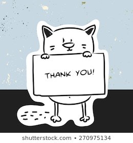 Thank You Cat Images, Stock Photos & Vectors | Shutterstock