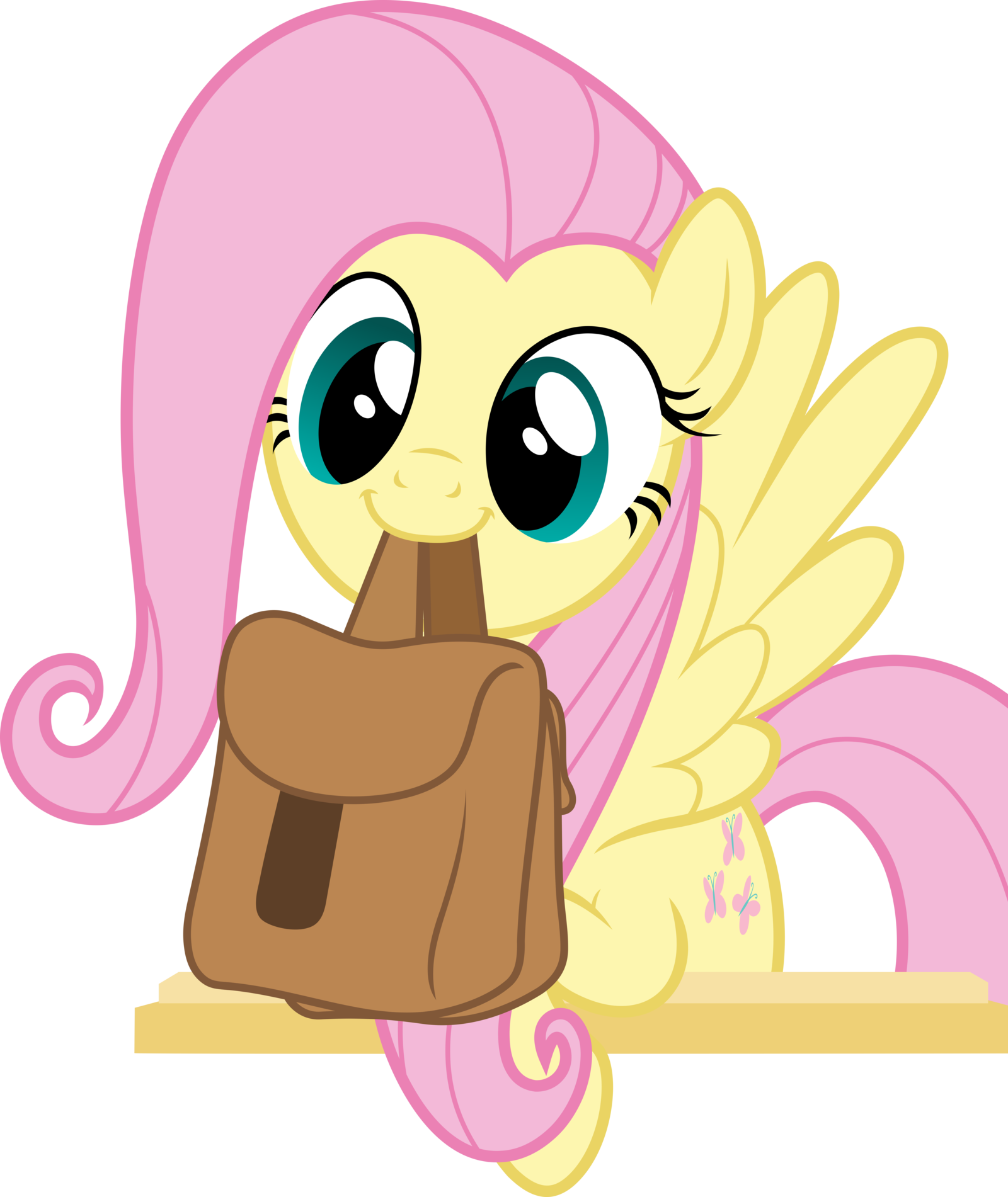 cute_fluttershy_holds_bags_by_pink1ejack