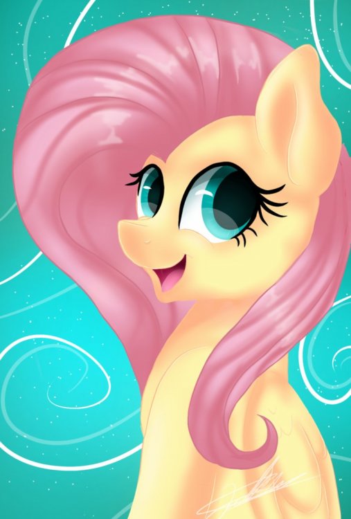 cuteness_overload_fluttershy_by_sweetkll