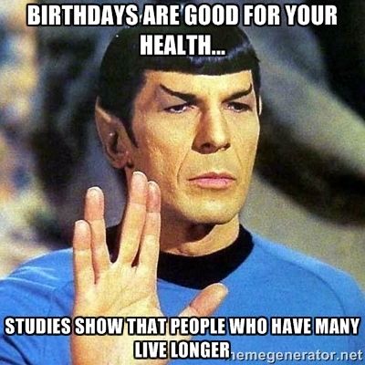 Image result for star trek birthday sare good for your halth