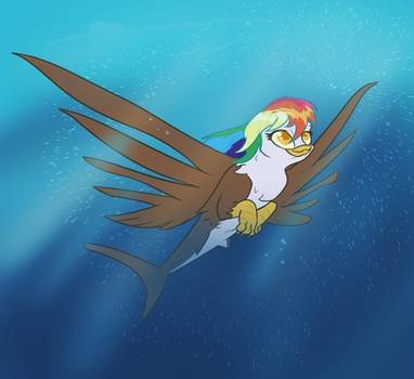 swimming_seagriffon_rainbow_feather_by_a