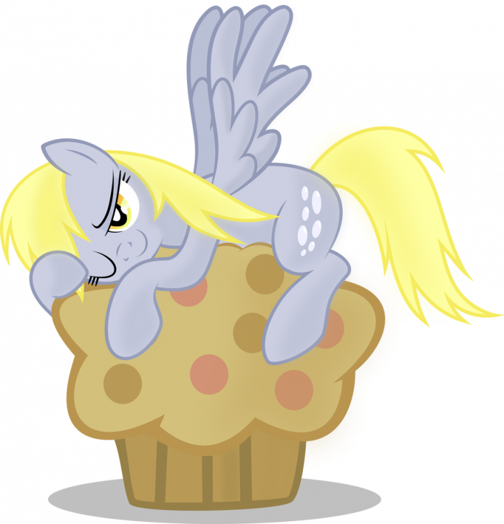 Image result for mlp derpy giving muffin