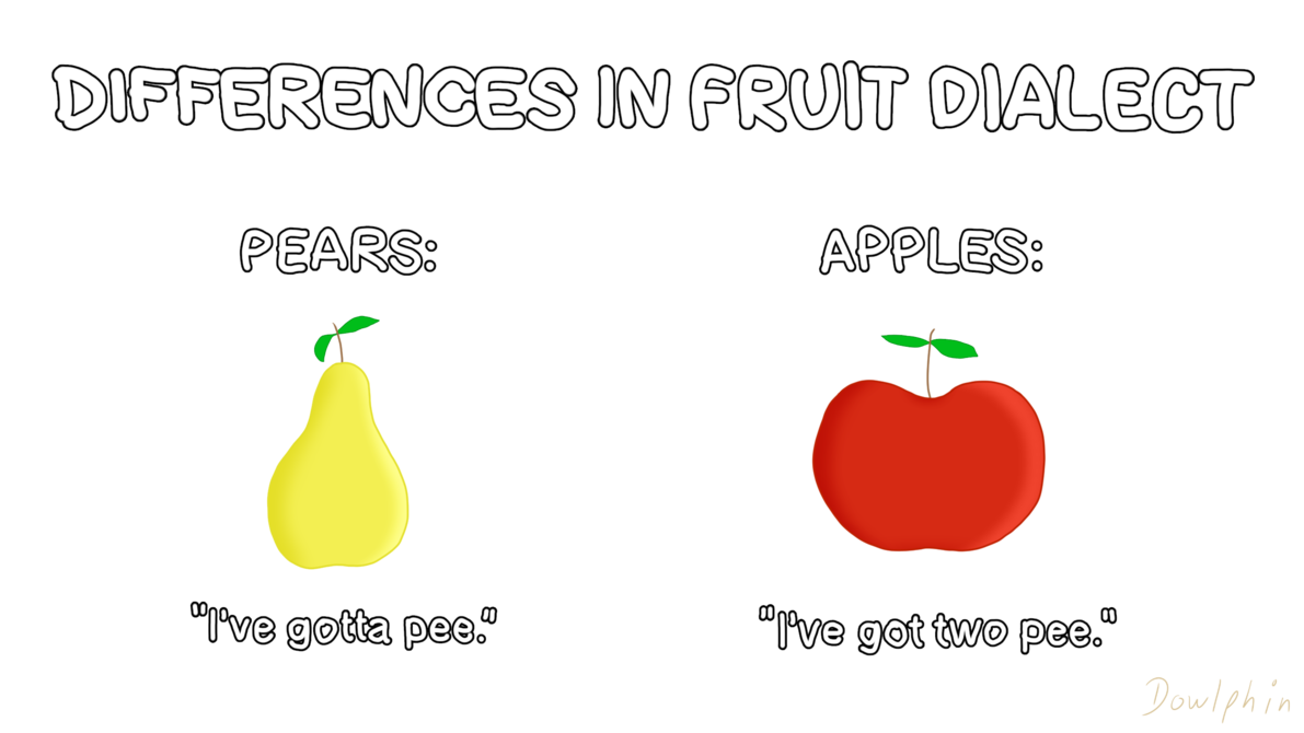 Differences In Fruit Dialect