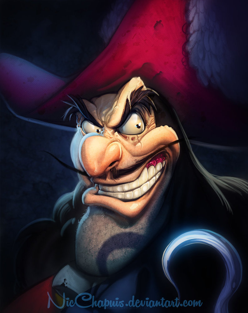 Disney Villains Captain Hook REMASTERED by NicChapuis