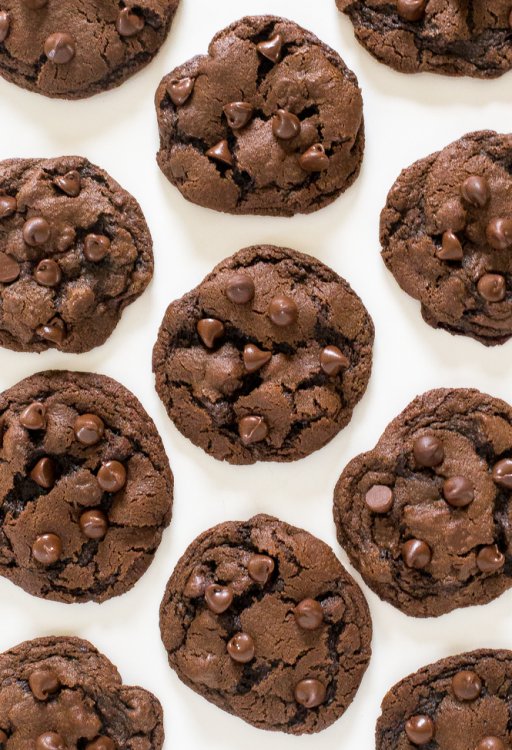 Image result for double chocolate chip cookies