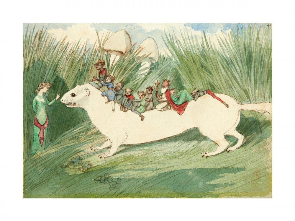 The Ermine Riders, ca. 1885–91 by Charles Altamont Doyle - Paper ...