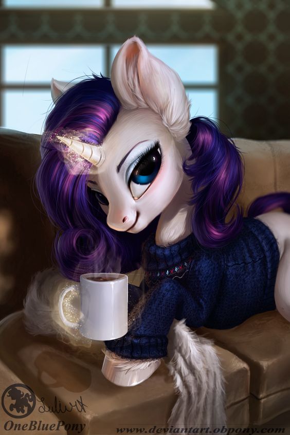 Rarity- Winter morning by Obpony.deviantart.com on @DeviantArt