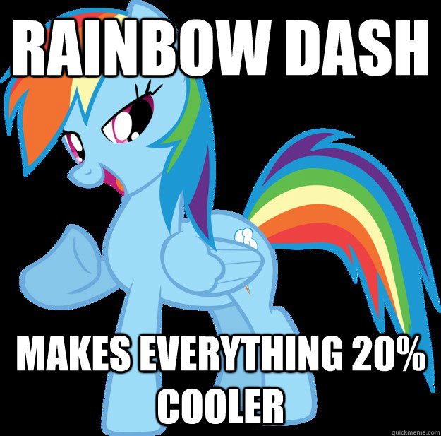 Image result for Rainbow Dash meme