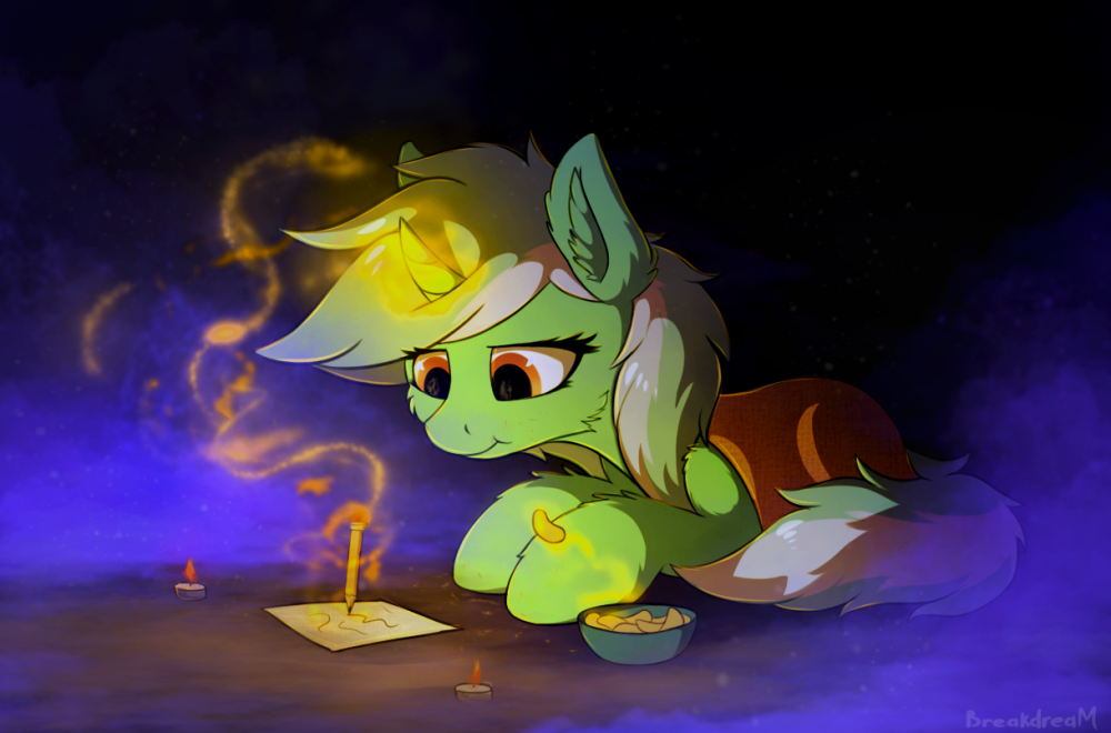 Lyra writes by Breakdream