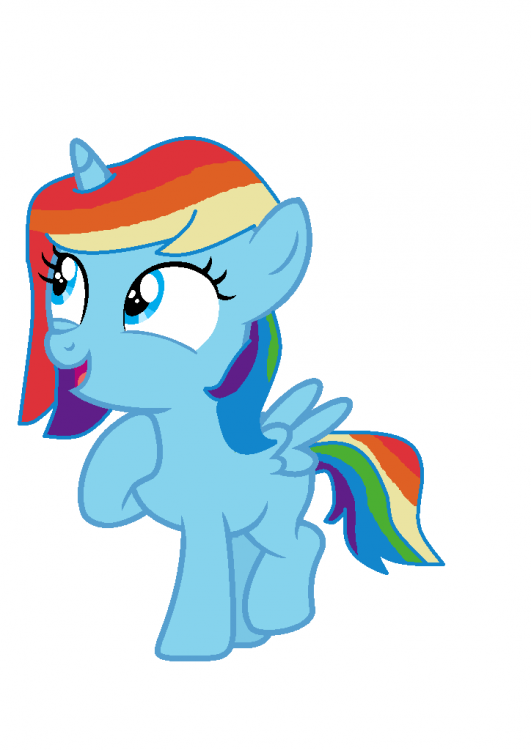 Sunset Melody(in her Rainbow Dash Costume)