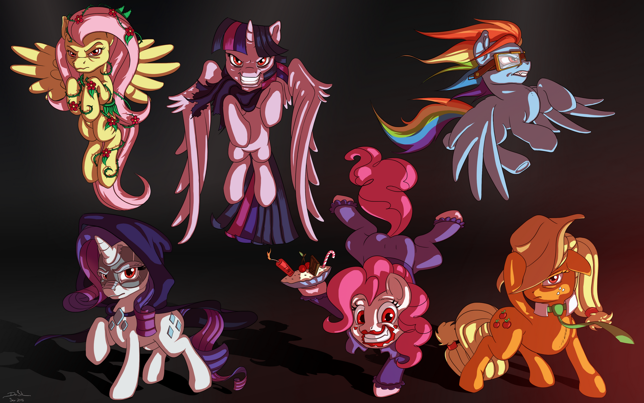 Evil Mane Six by skodadav