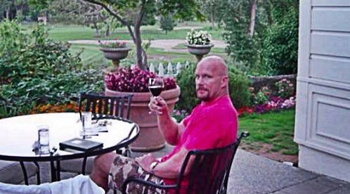 Image result for stone cold drinking wine