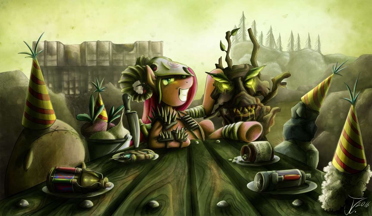 Fanart - MLP. Pinkamena's Fiend Party by jamescorck