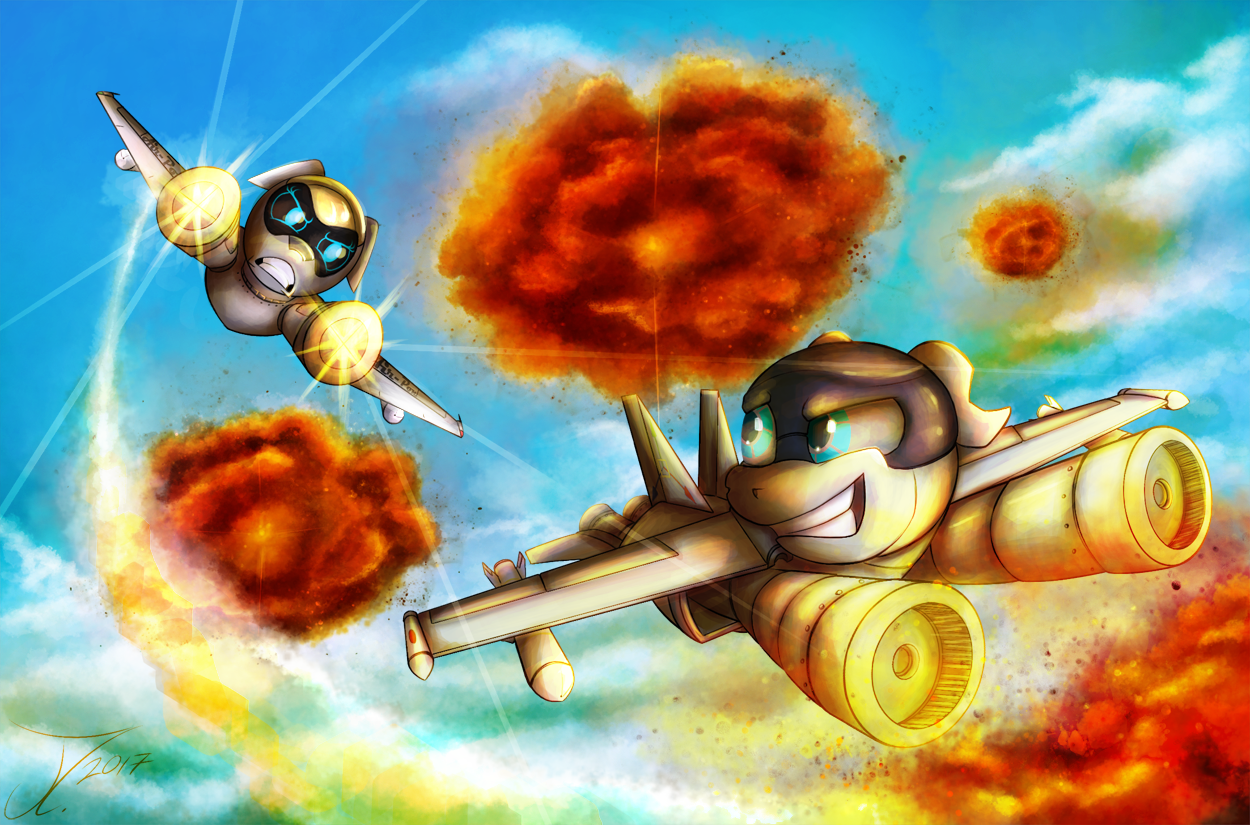 Fanart - MLP. Plen Pon VS Scram Pon by jamescorck