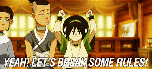 Image result for toph break some rules