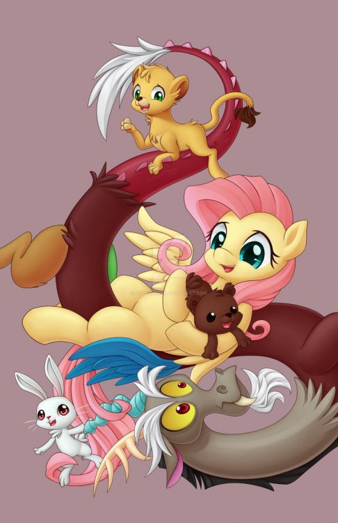 fluttershy_and_discord_by_lordyanyu-d92l