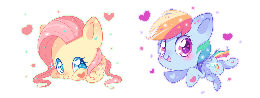 fluttershy_and_rainbow_dash_by_ipun-d880