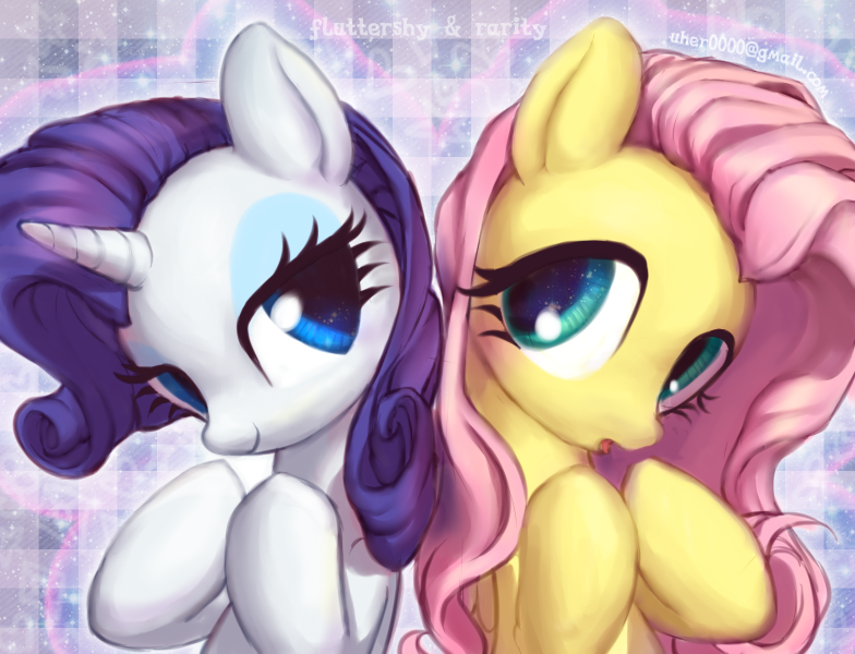 Image result for mlp rarity and fluttershy fanart