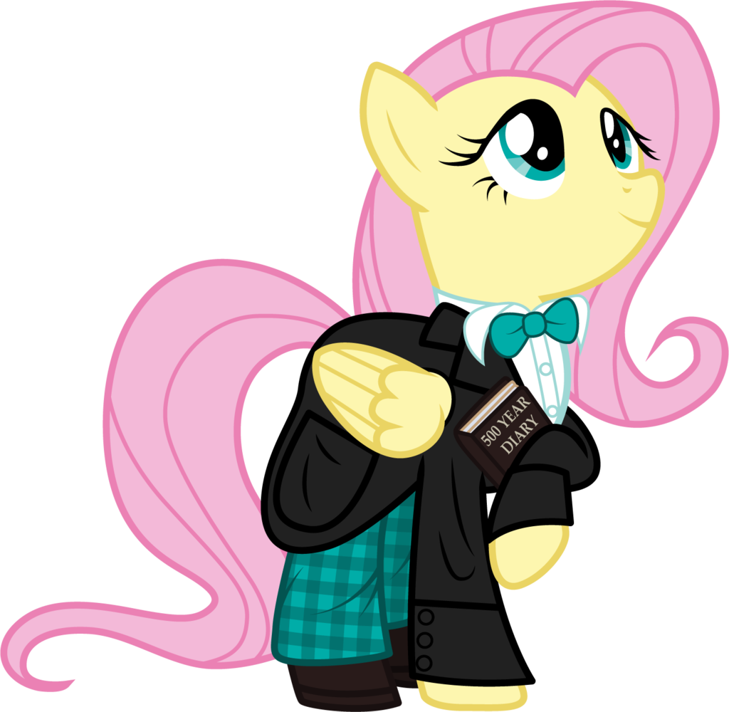 Fluttershy as the 2nd Doctor by CloudyGlow