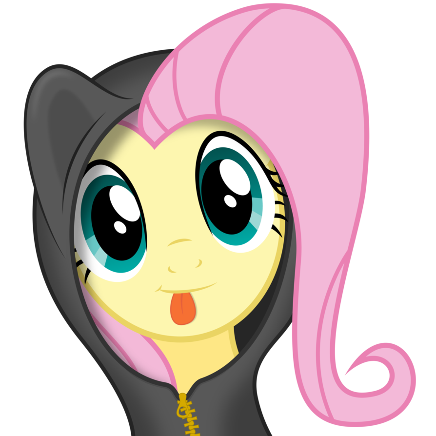 Fluttershy being cute [with Hoody] by Infinitoa