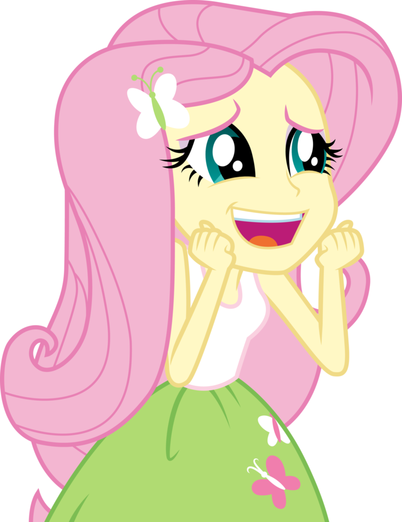 Fluttershy is happy by CloudyGlow