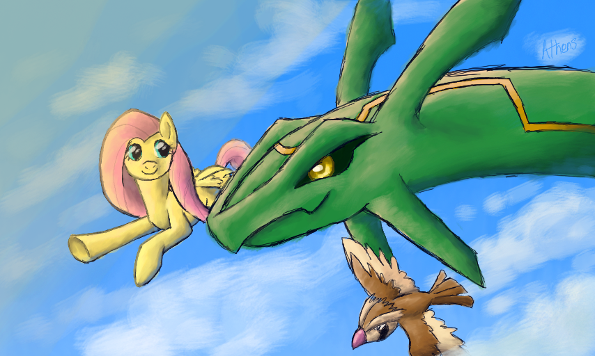 fluttershy_meets_rayquaza_by_athensthegr