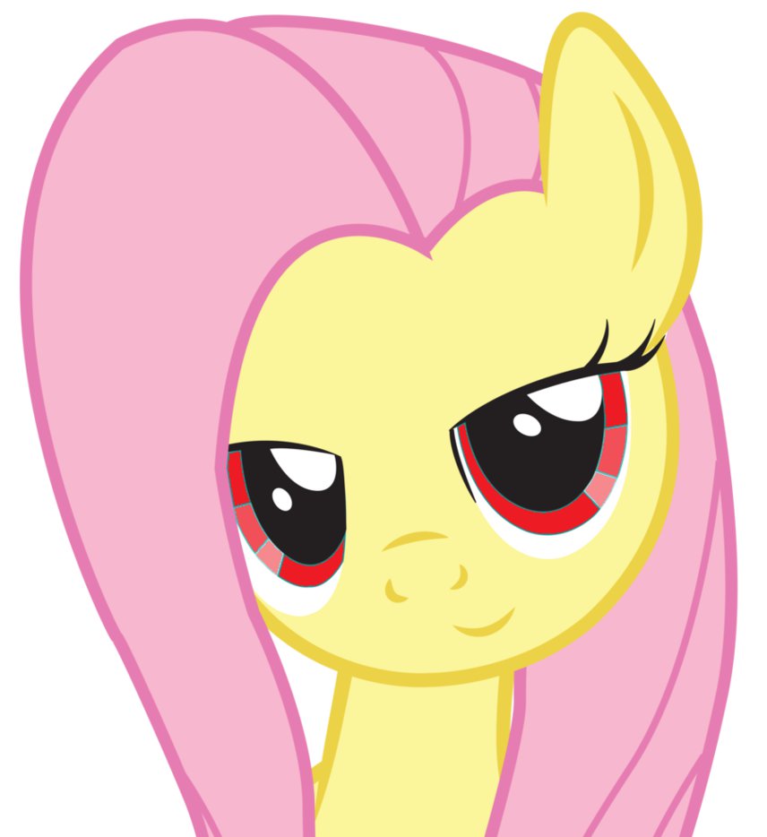 fluttershy_with_red_eyes_by_pichulondon-