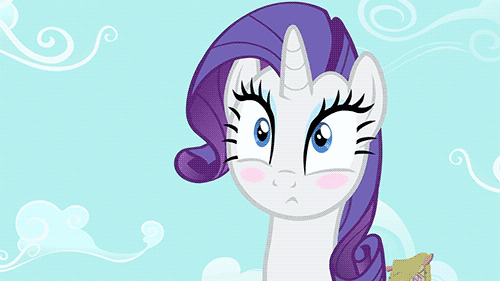 Image result for mlp rarity passing out gif