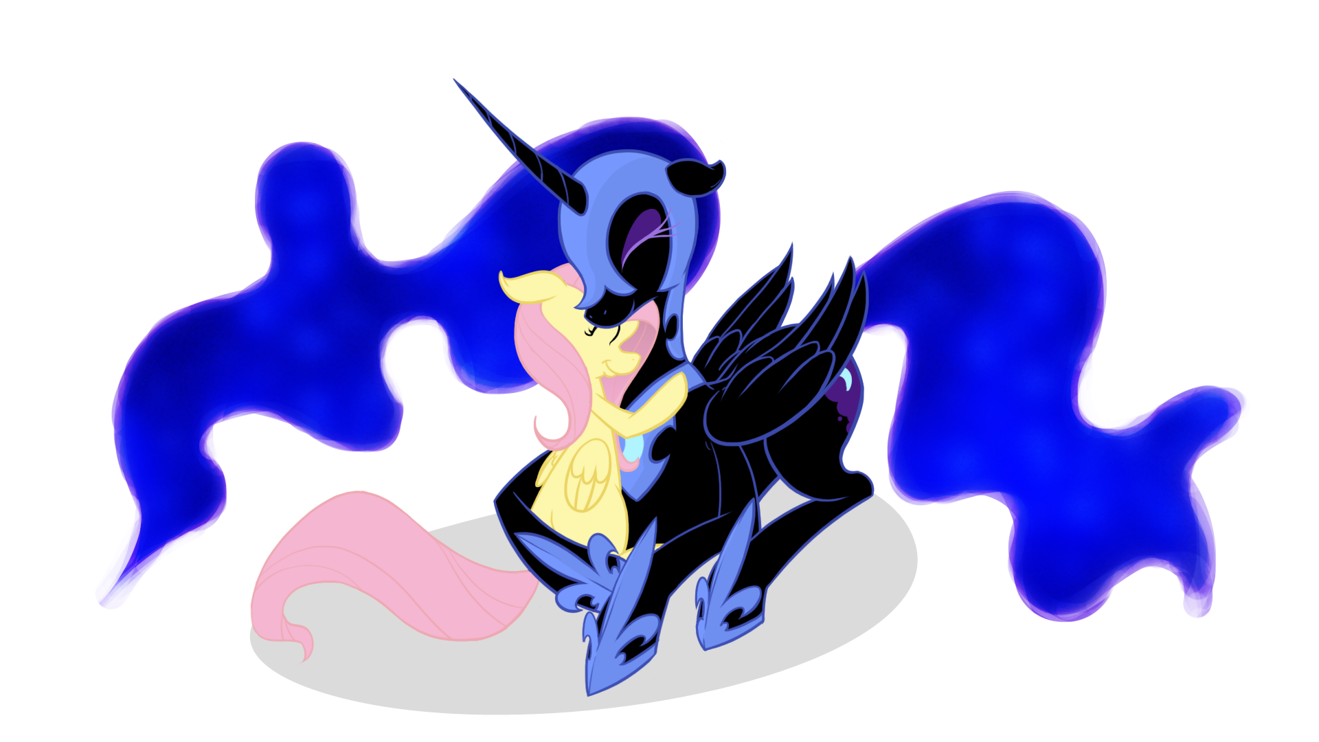 Image result for mlp nightmare moon and fluttershy