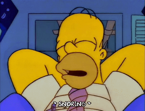 Homer Simpson Sleeping GIF - Find & Share on GIPHY