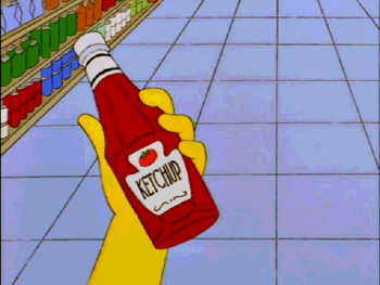 Image result for ketchup catsup gif