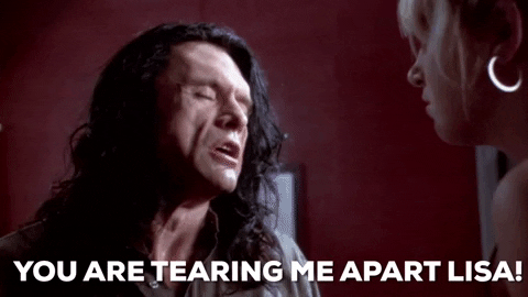 Tommy Wiseau Breaking Up GIF by The Room - Find & Share on GIPHY