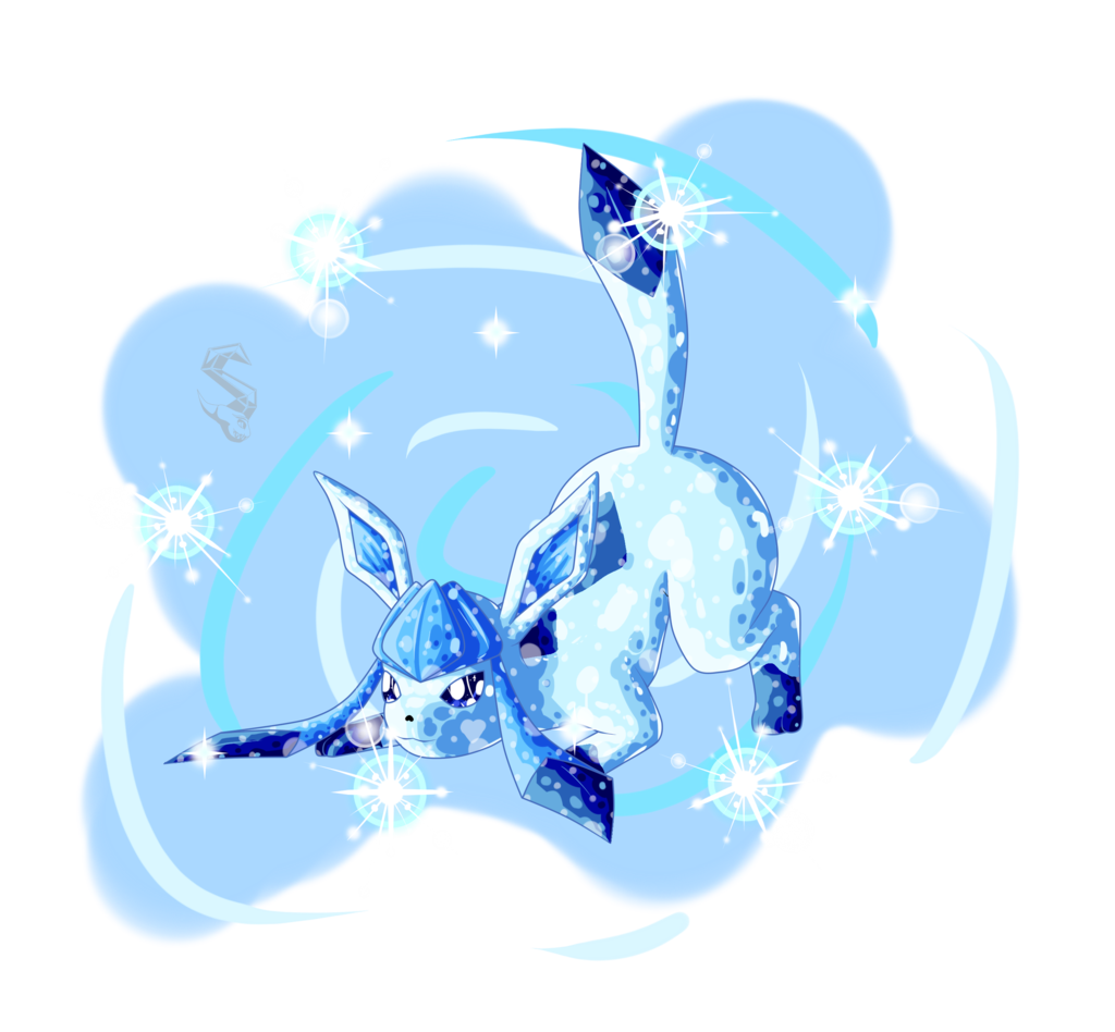 Glaceon Shiny by Toa-Shifter