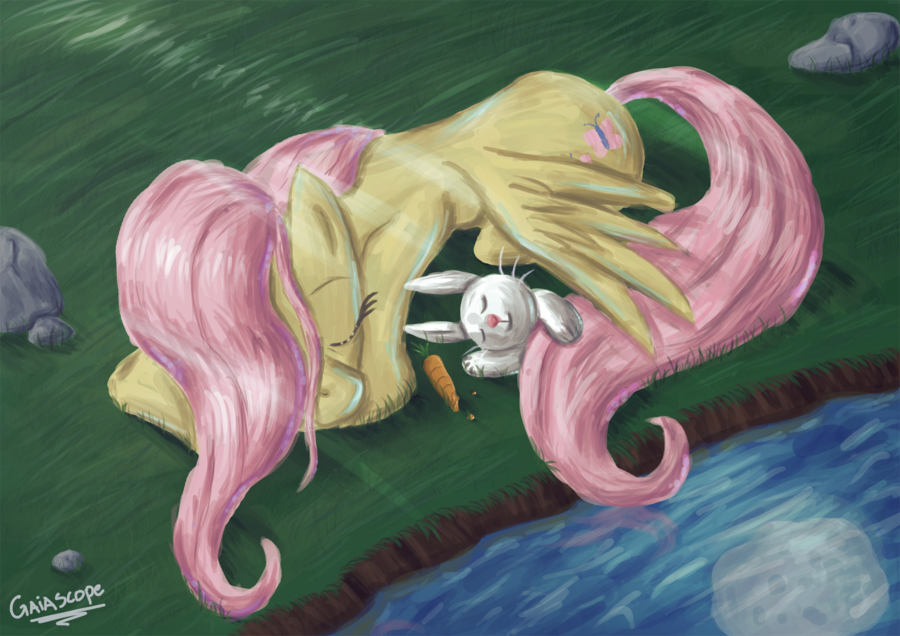 Good Night Fluttershy by Gaiascope