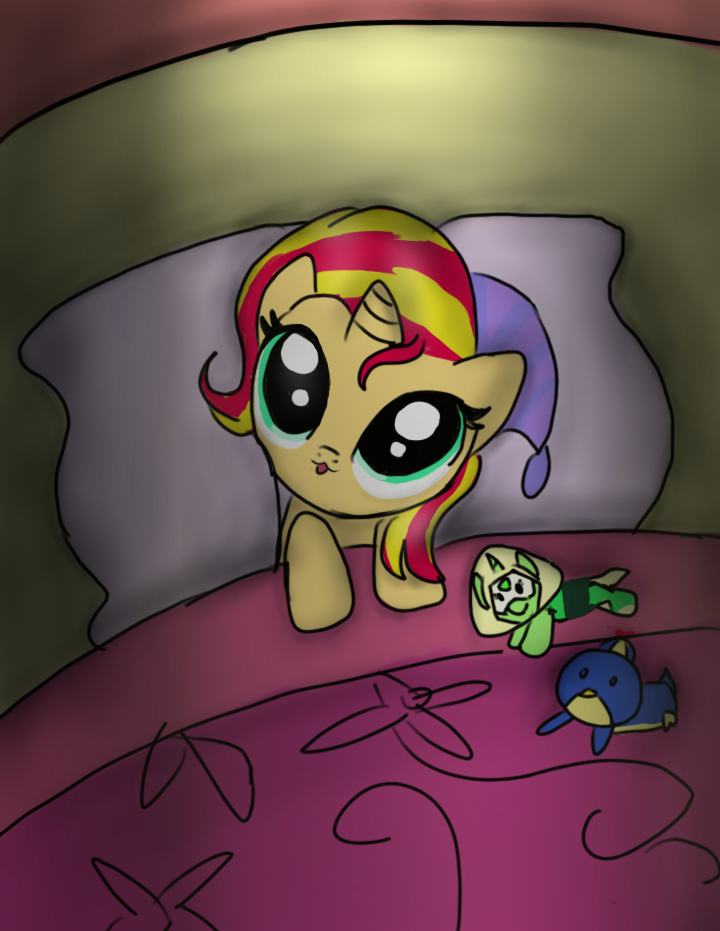 good night Sunset Shimmer by Tsundra