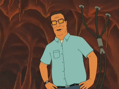 Resultado de imagem para hank hill fire eyes gif