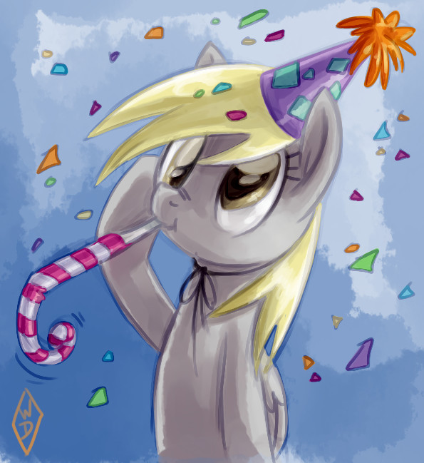 Happy Birthday Derpy by WhiteDiamondsLtd