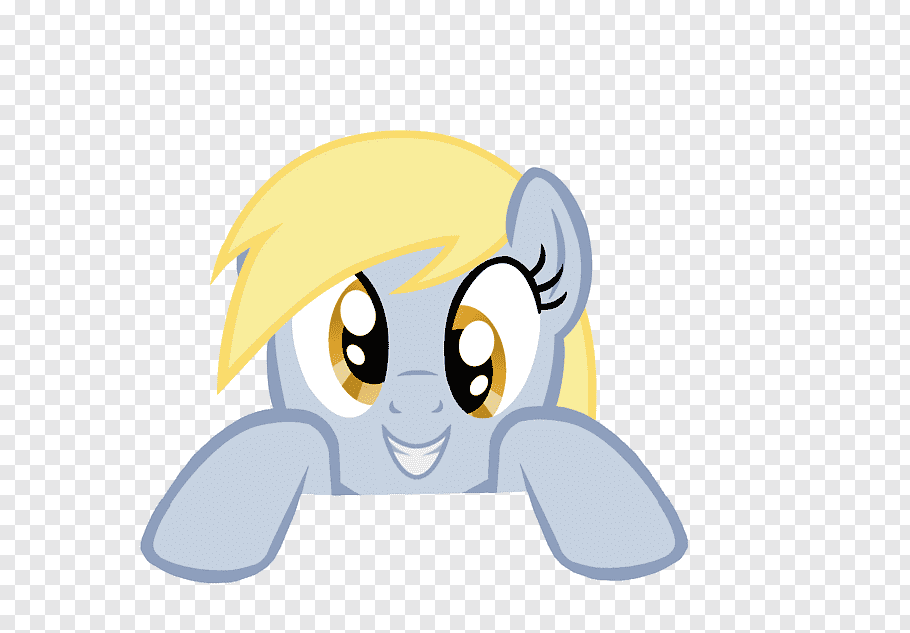 Horse Emoticon Ear Cartoon Yellow, derpy hooves png | PNGBarn