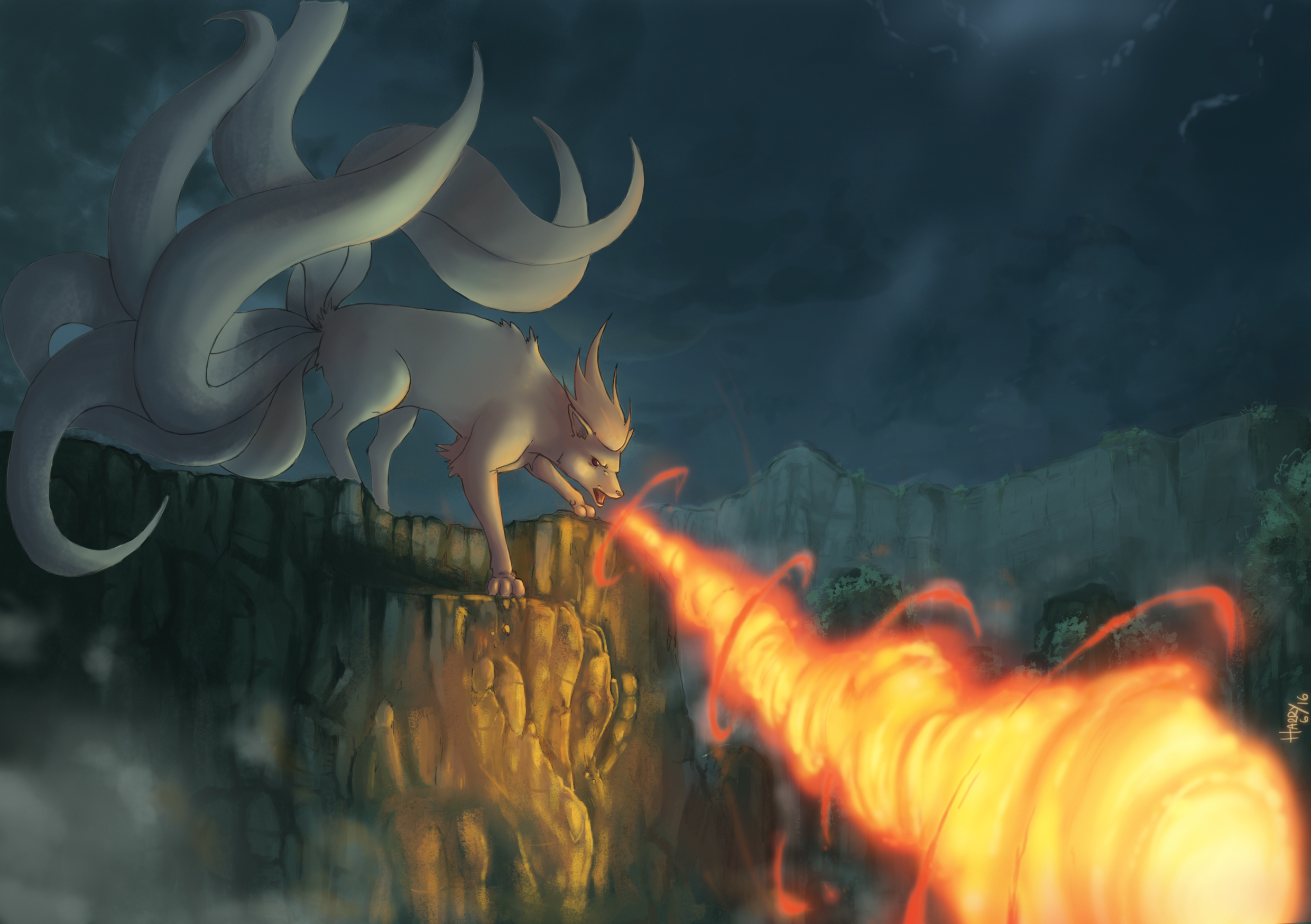 Kanto Classics: Red Burst - Ninetales by Harryzon