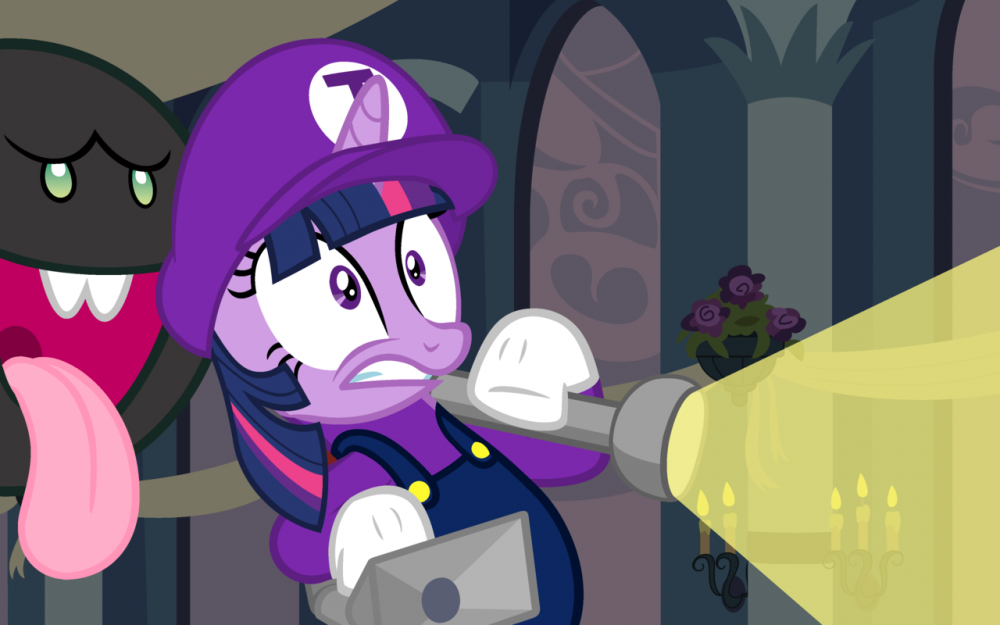 Image result for twilight sparkle and waluigi