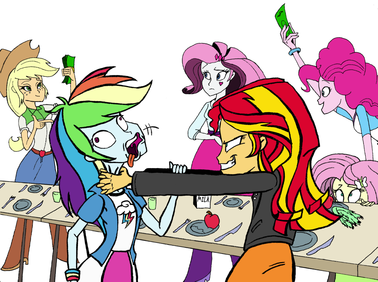 Image result for mlp rainbow dash choking