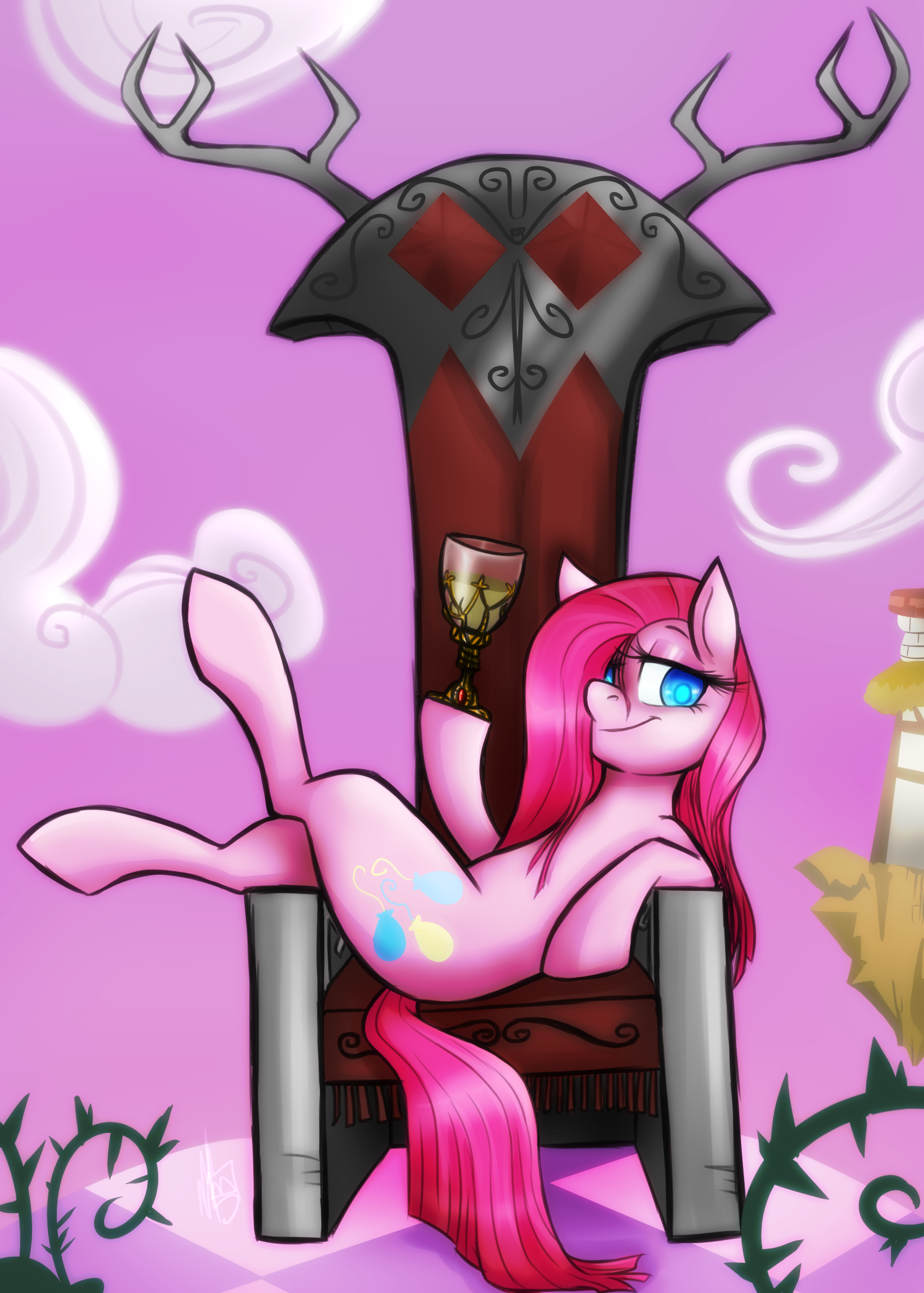 Laughing Throne by JitterbugJive