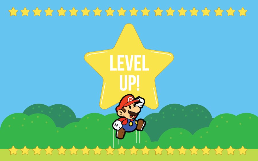 Image result for level up Mario