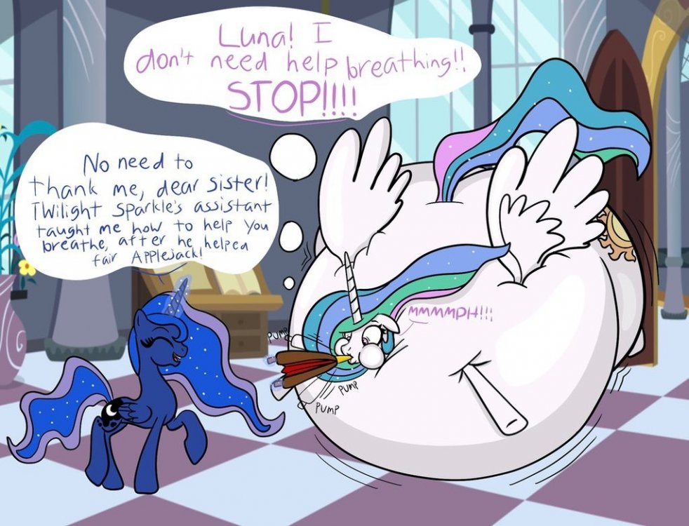 luna_helping_celestia__breathe__by_boman