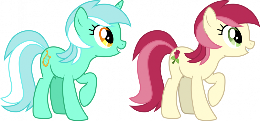 Lyra Heartstrings and Rose by CloudyGlow
