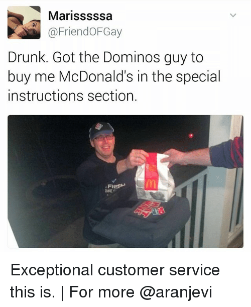 Image result for got a dominos guy to buy a mcdonalds