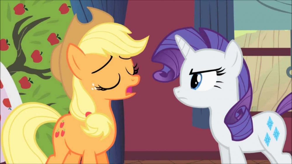 Image result for applejack vs rarity