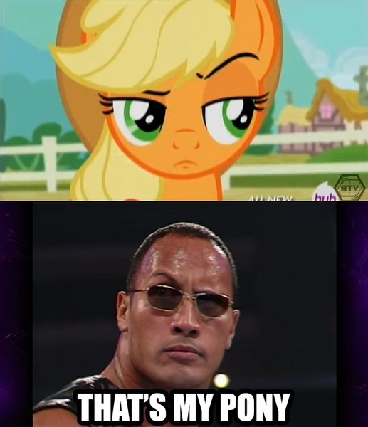 Image result for applejack dwayne johnson