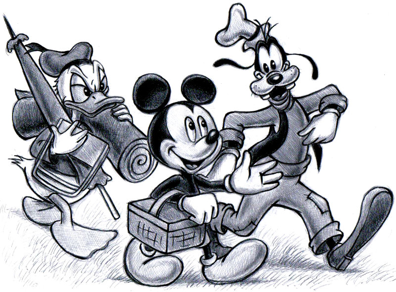 Mickey, Donald, Goofy by zdrer456