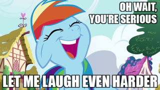 Image result for rainbow dash laughing